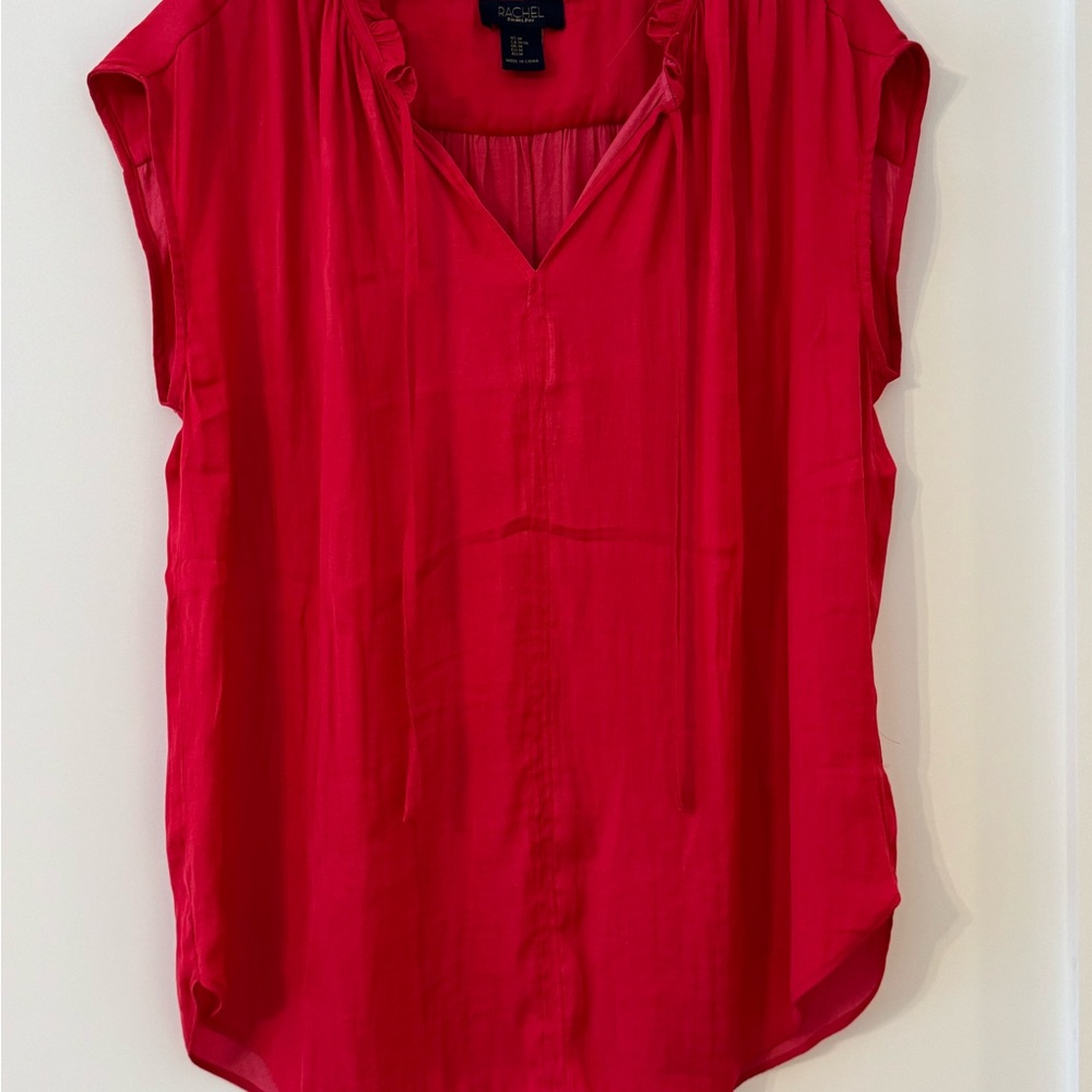 RACHEL Rachel Roy Vibrant Red Blouse